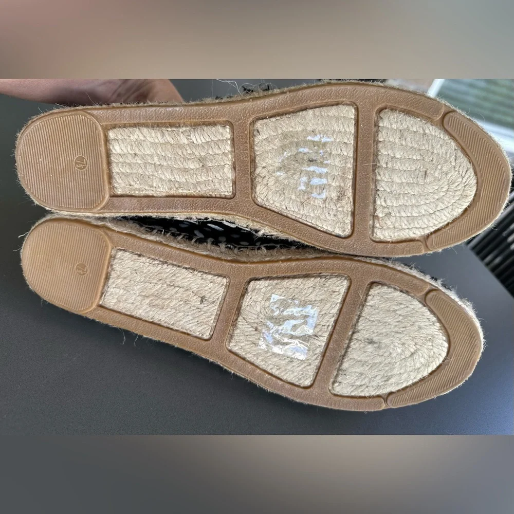 Tory Burch McKenzie Pony Print Leather and‎ Calf Hair Espadrilles - Size 7.5